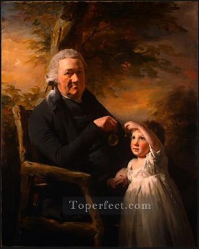 Henry Raeburn Painting - John Tait and His Grandson Scottish portrait painter Henry Raeburn
